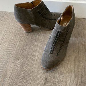 Franco Sarto Dimona Suede Grey Booties